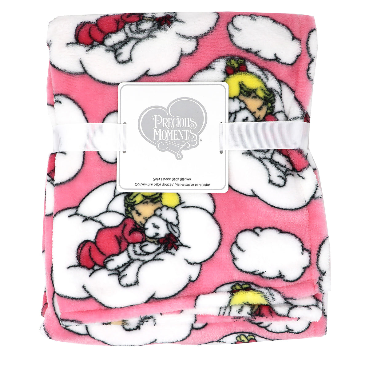3 Stories Trading Company Baby Boys and Baby Girls 8 Piece Precious Moments Elephants Baby Gift Set, Pink