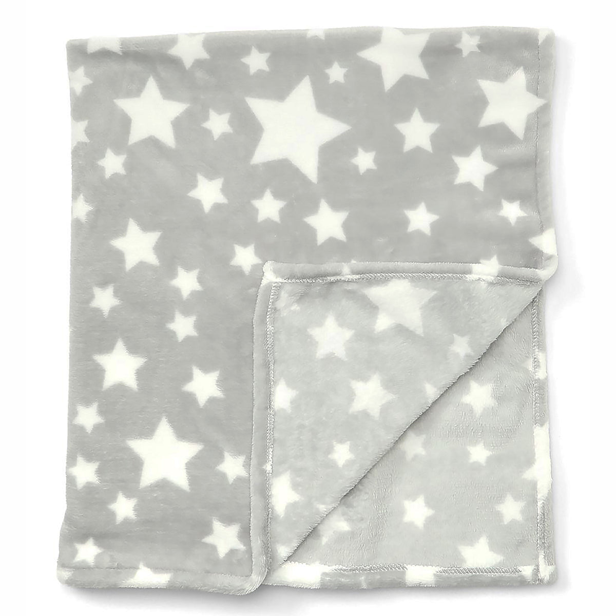 Baby Mode Baby Boys and Baby Girls Stars 7 Piece Baby Blanket Gift Set, Gray