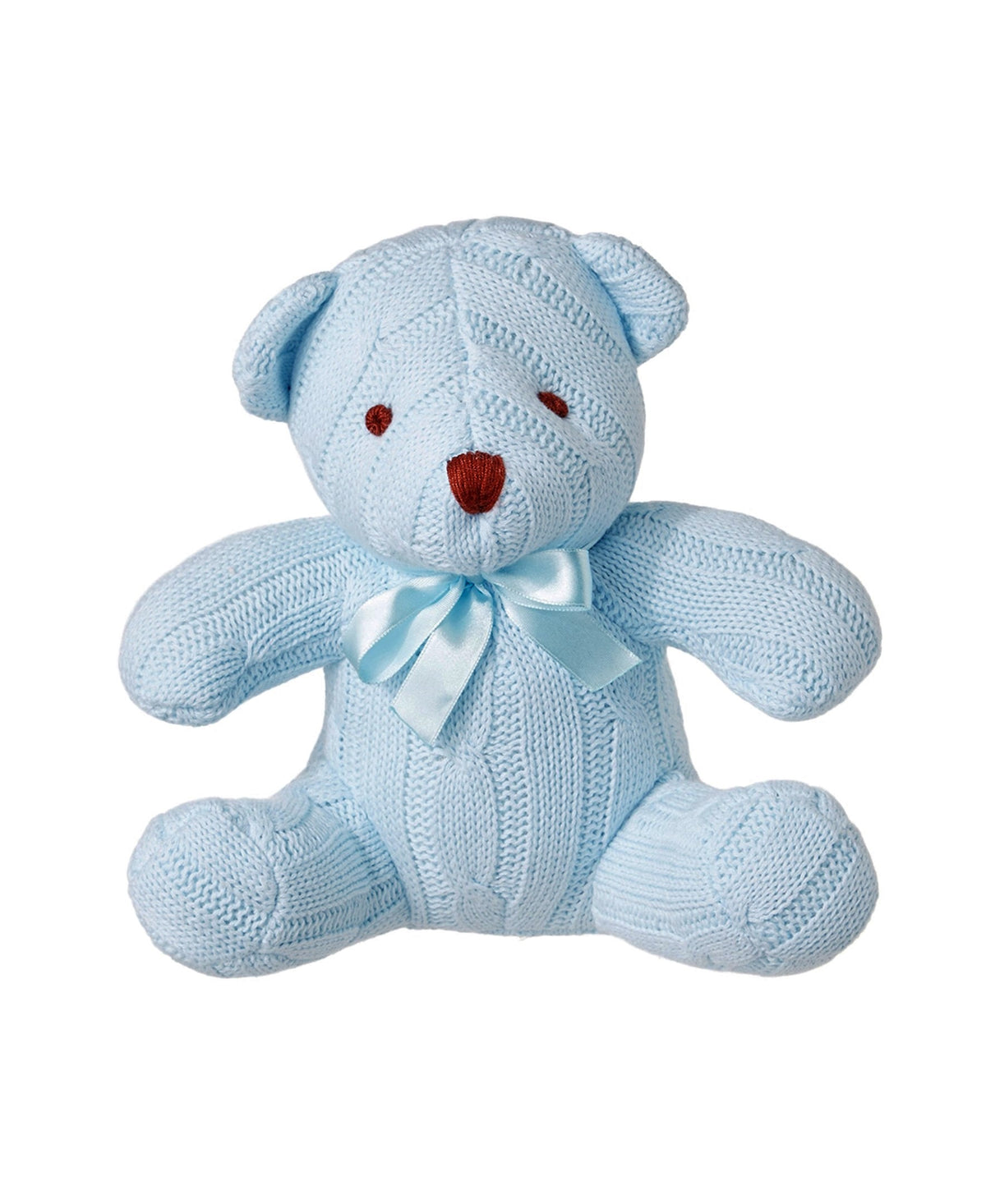 Baby Mode Cable Knit Snuggle Bear, Blue