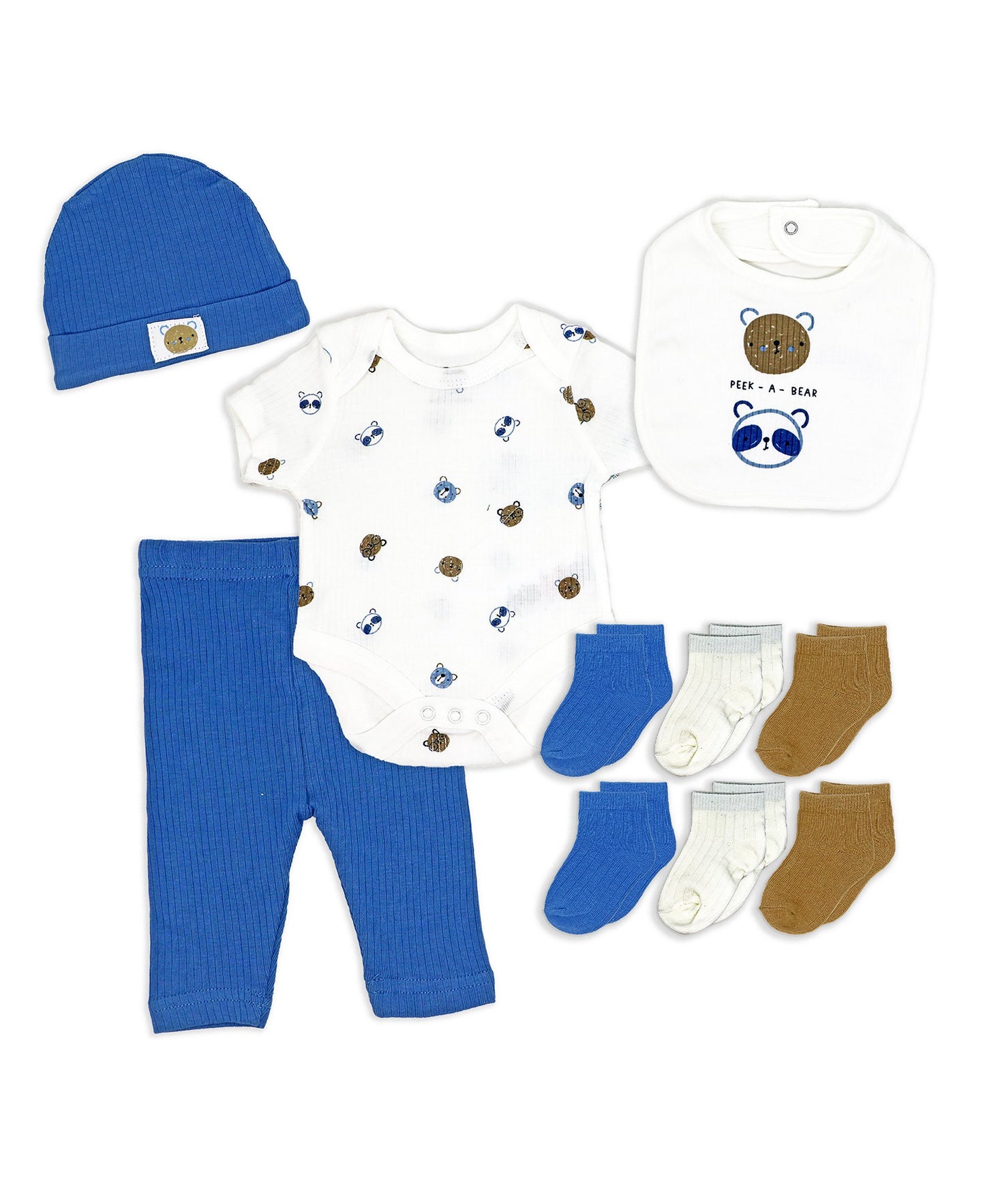 Lily & Jack Baby Boys 10 Piece Layette Set, Bear, 0-3M