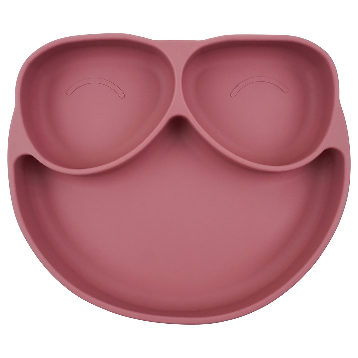 Tiny Teethers Designs Babies and Toddlers Silicone Feeding Suction Plate, Pink