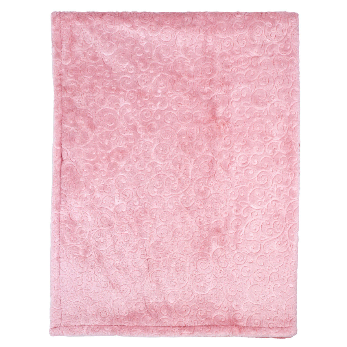 3 Stories Trading Company Baby Boys and Baby Girls 3 Piece Embossed Baby Blanket Gift Set, Coral