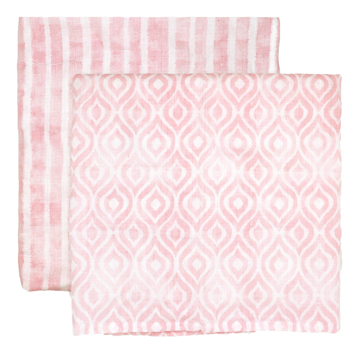 3 Stories Trading Company Baby Boys and Baby Girls 3 Piece Embossed Baby Blanket Gift Set, Coral