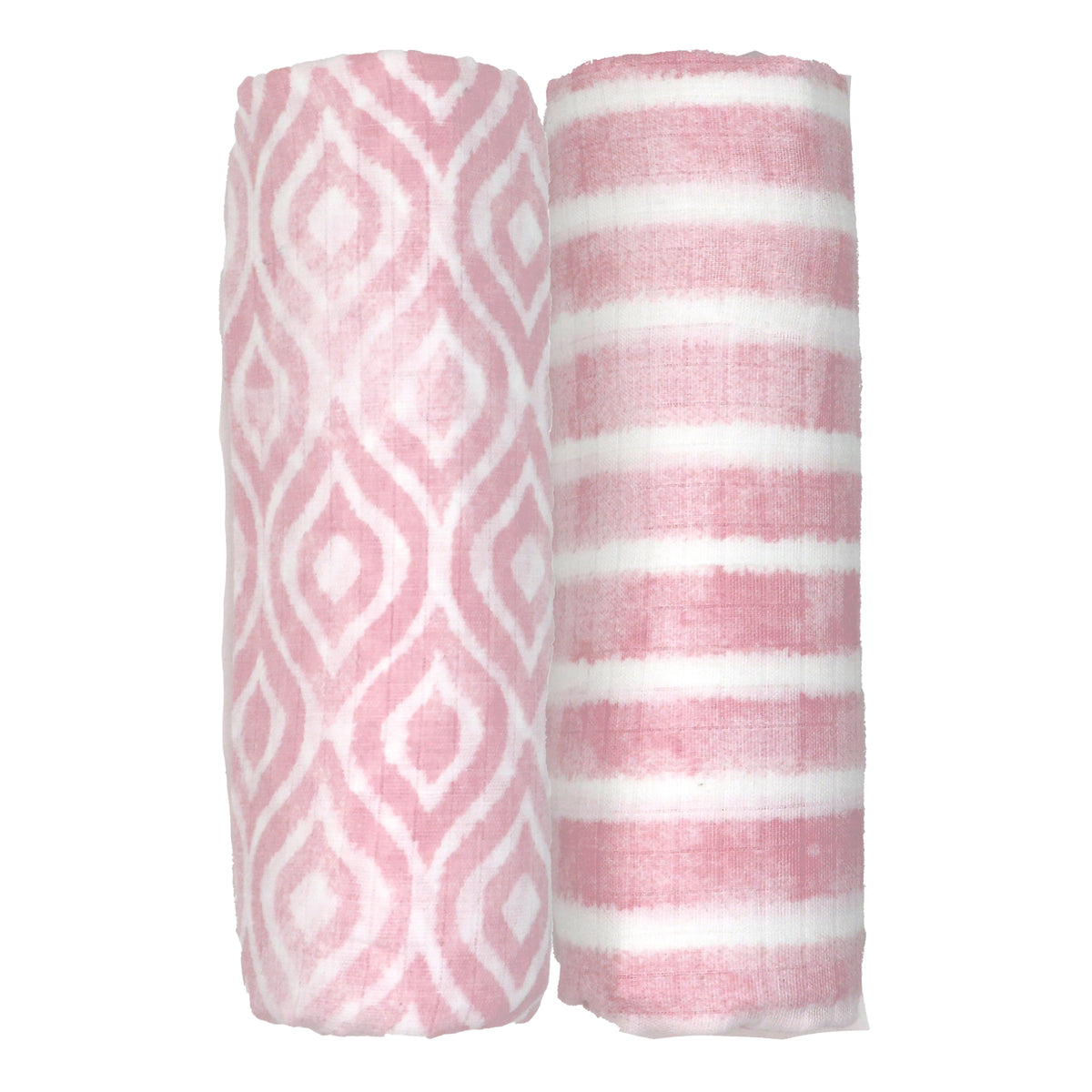 3 Stories Trading Company Baby Boys and Baby Girls 3 Piece Embossed Baby Blanket Gift Set, Coral