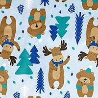 3 Stories Trading Company Baby Boys and Baby Girls 7 Piece Blue Moose Baby Gift Set