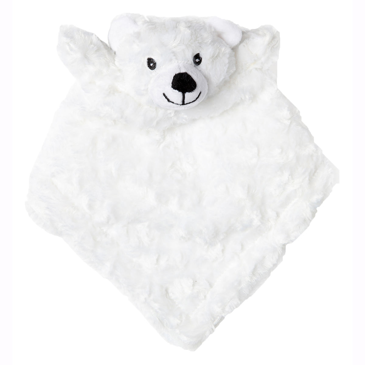 Baby Mode Baby Boys and Girls Plush Blanket with Nunu Gift Set, White