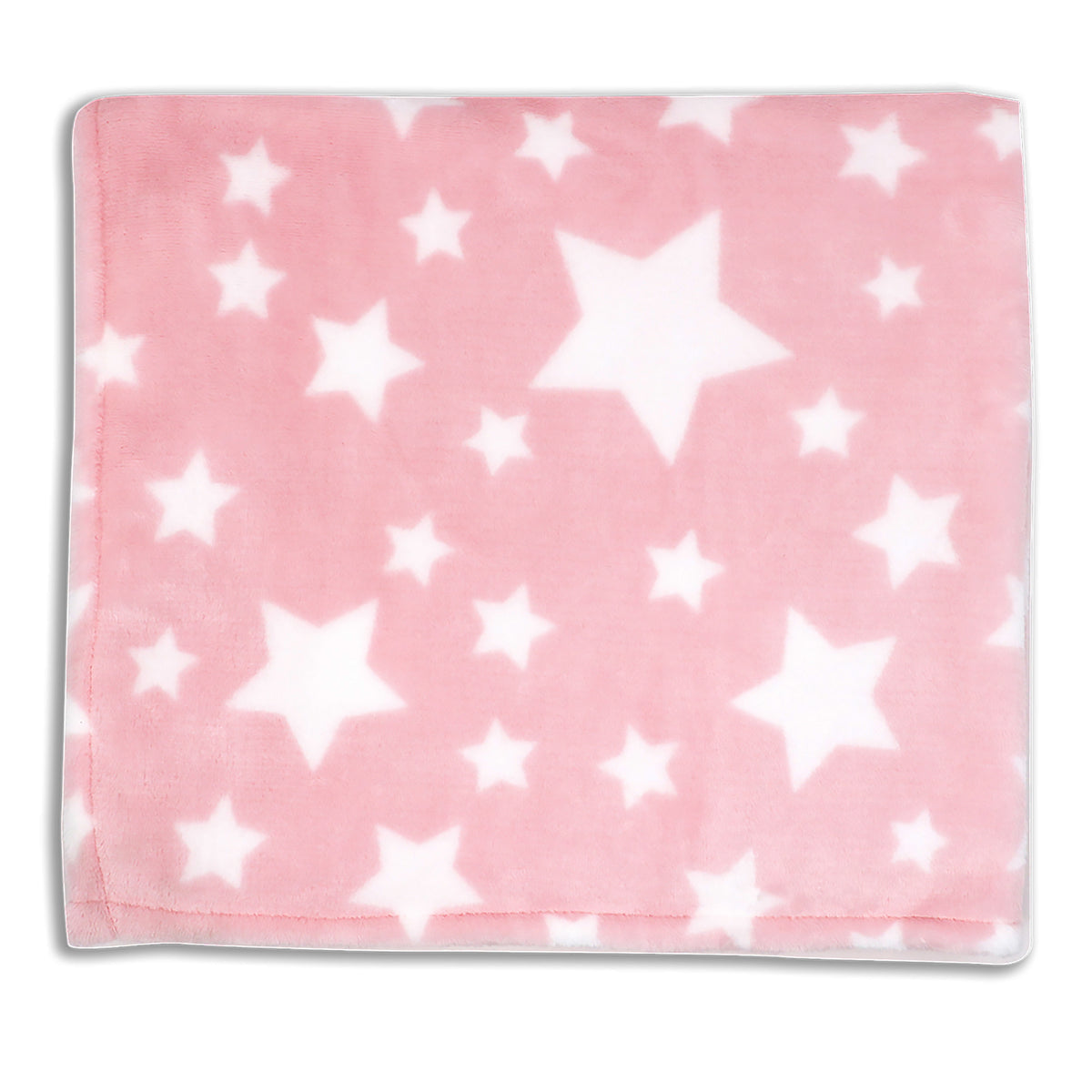 Baby Mode Baby Boys and Baby Girls Stars 7 Piece Baby Blanket Gift Set, Pink