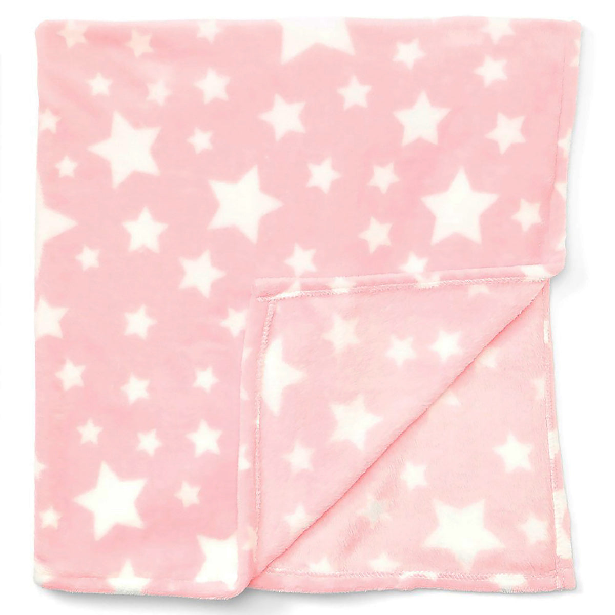 Baby Mode Baby Boys and Baby Girls Stars 7 Piece Baby Blanket Gift Set, Pink