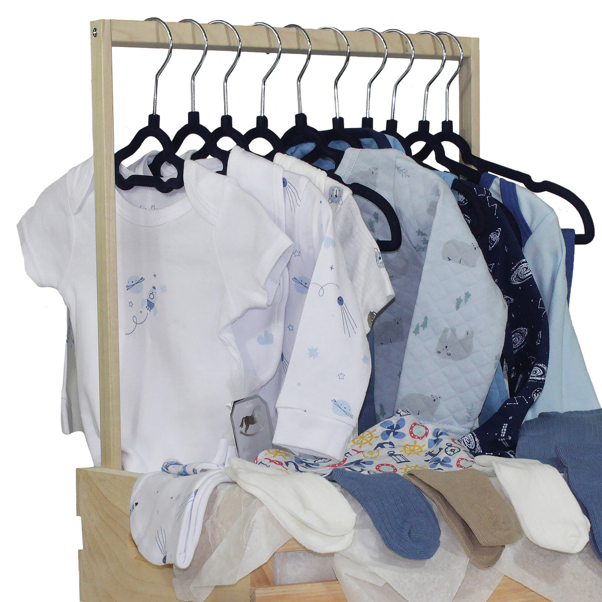 3 Stories Trading Company Baby Boy's First Years 38 Piece Baby Shower Gift Crate