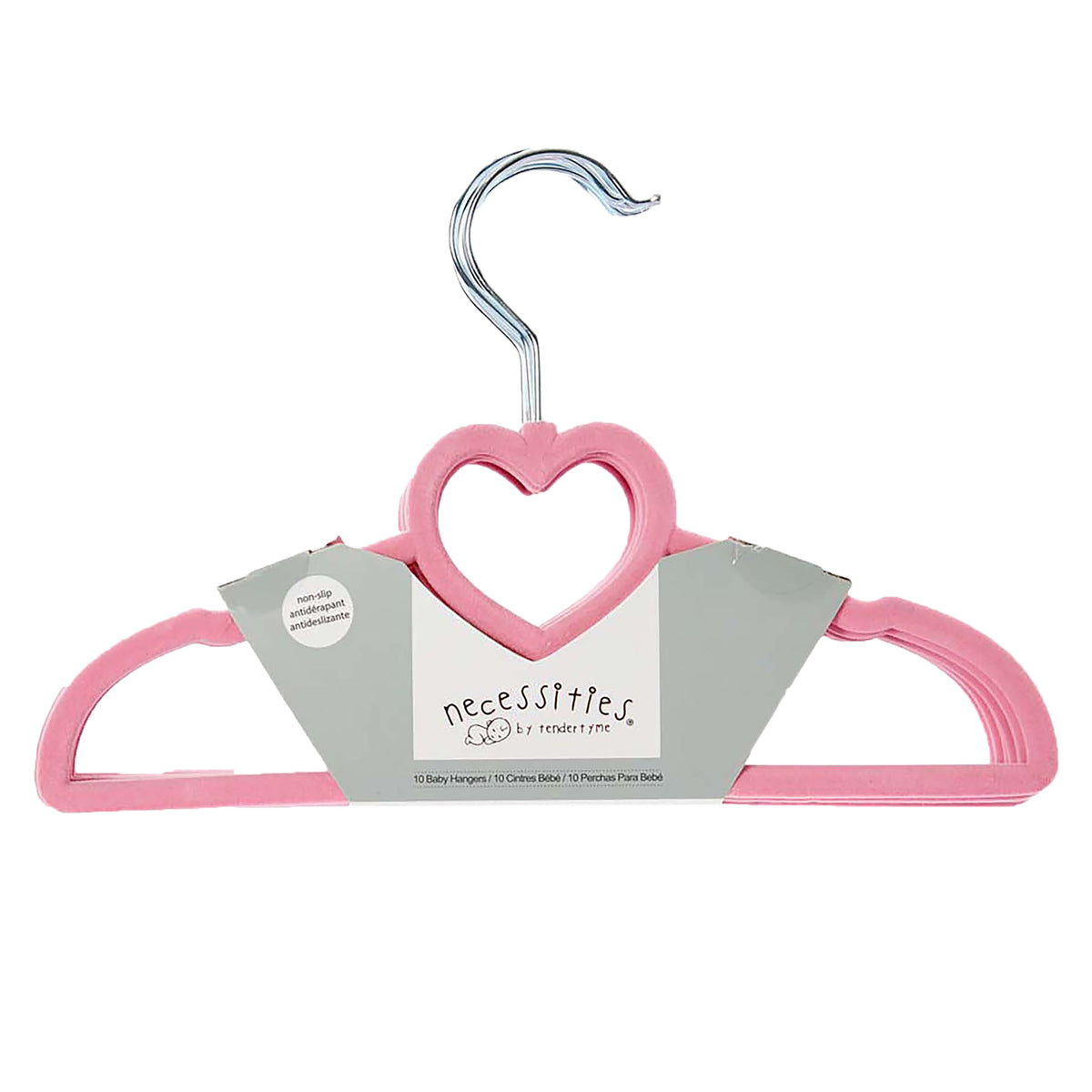 3 Stories Trading Company 12 Piece Baby Shower Wardrobe Gift Crate and Clothes Hangers, Pink