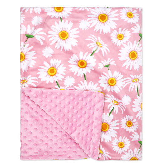 Minky Two Layer Blanket, Daisy