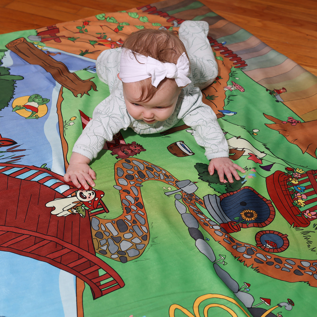 Pipp & Spalding Toddlers and Kids Seek-and-Find Blanket, Interactive Springtime in The Woodlands Twin Bed Throw