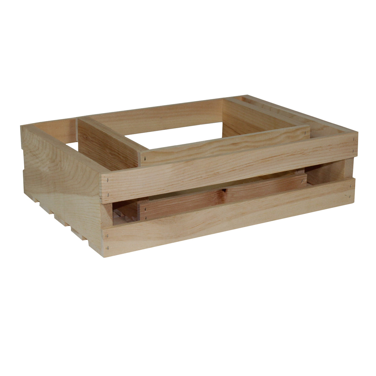 3 Stories Trading Company 2 Piece Unfinished Pine Pallet Style Half Crate Set