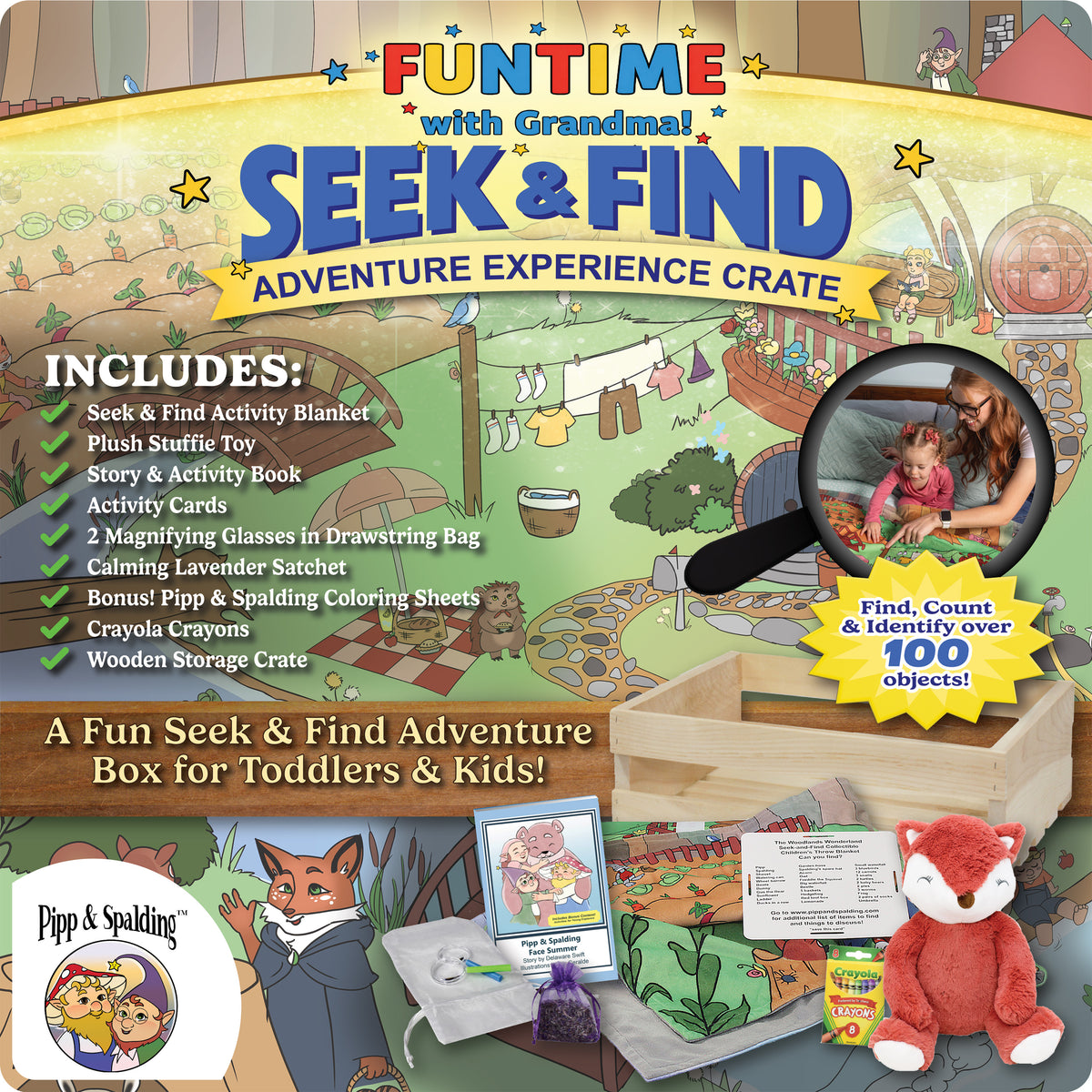 Funtime with Grandma! Pipp & Spalding Seek & Find Springtime in The Woodlands Experience Gift Crate
