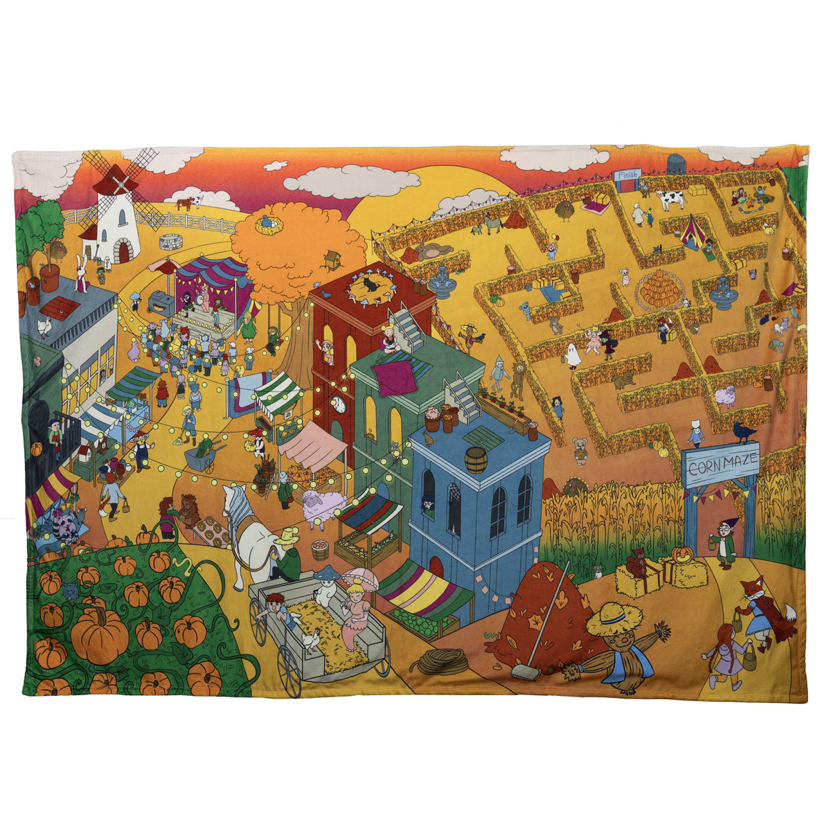 Pipp & Spalding Seek-and-Find Autumn in the Woodlands Interactive Blanket