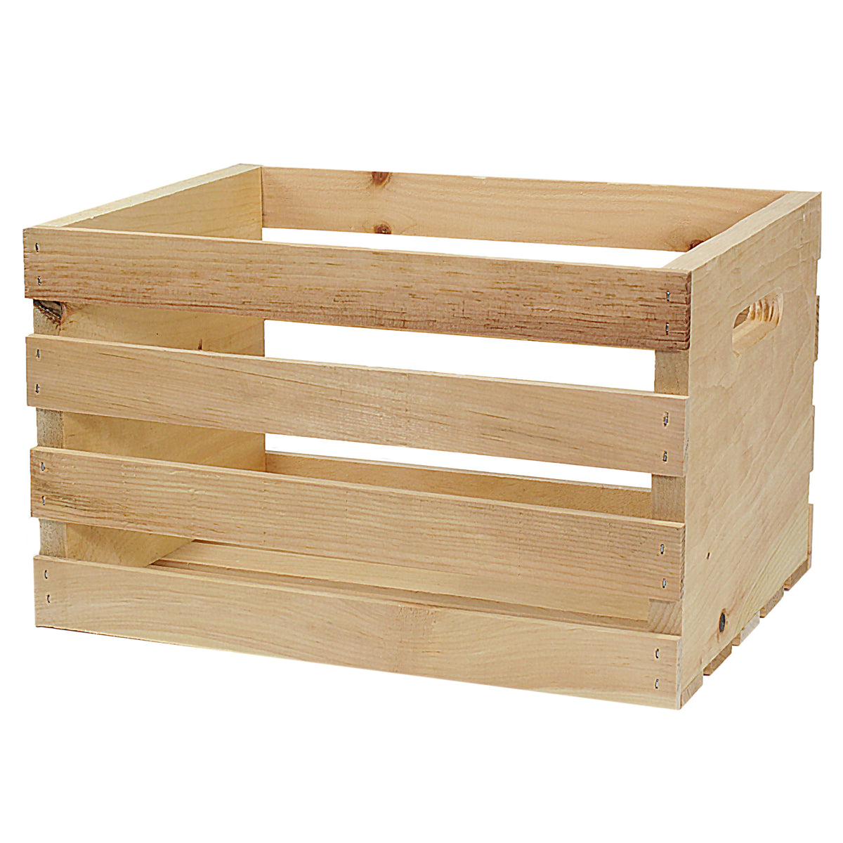 3 Stories Trading Company Large 16" Unfinished Pine Pallet Style Crate