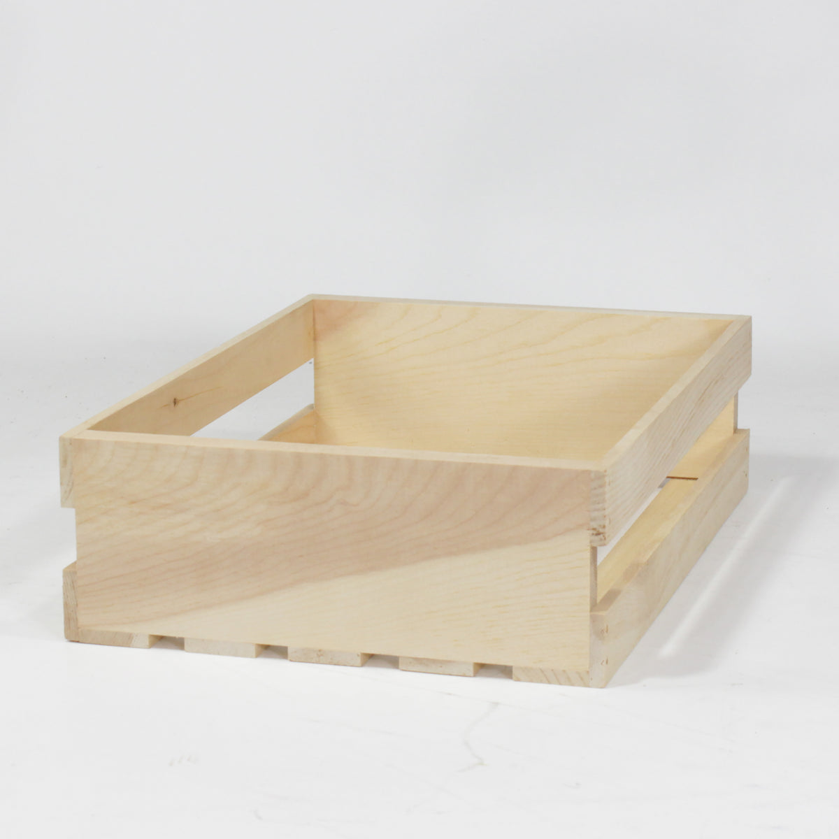3 Stories Trading Company Extra Large 18" Unfinished Pine Pallet Style Half Crate