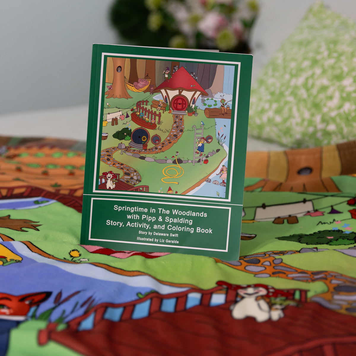 Pipp & Spalding Springtime in The Woodlands Seek-and-Find Blanket & Story, Coloring Book Bundle