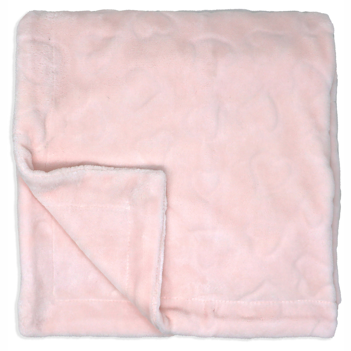 Amor Bebe Baby Boys and Baby Girls Embossed Plush Blanket, Pink