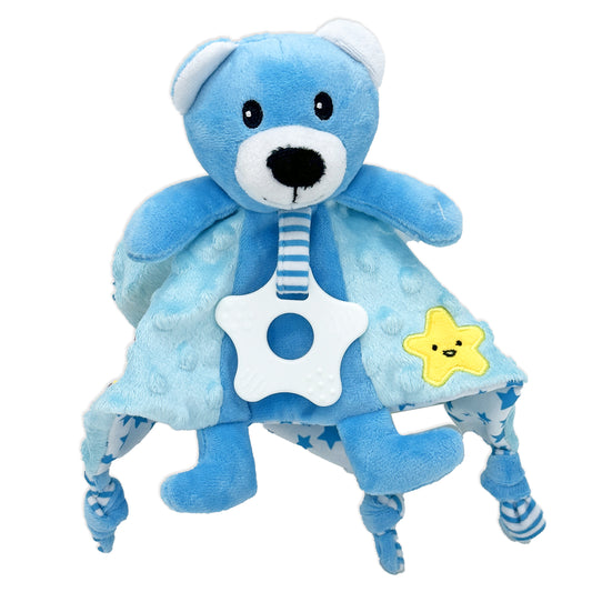 Baby Mode Baby Boys and Baby Girls Popcorn Activity Toy, Blue Bear