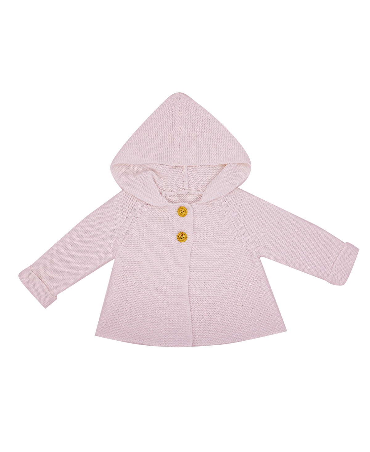 Baby Mode Signature Baby Girls Hooded Sweater Coat, Pink, 18-24 Months