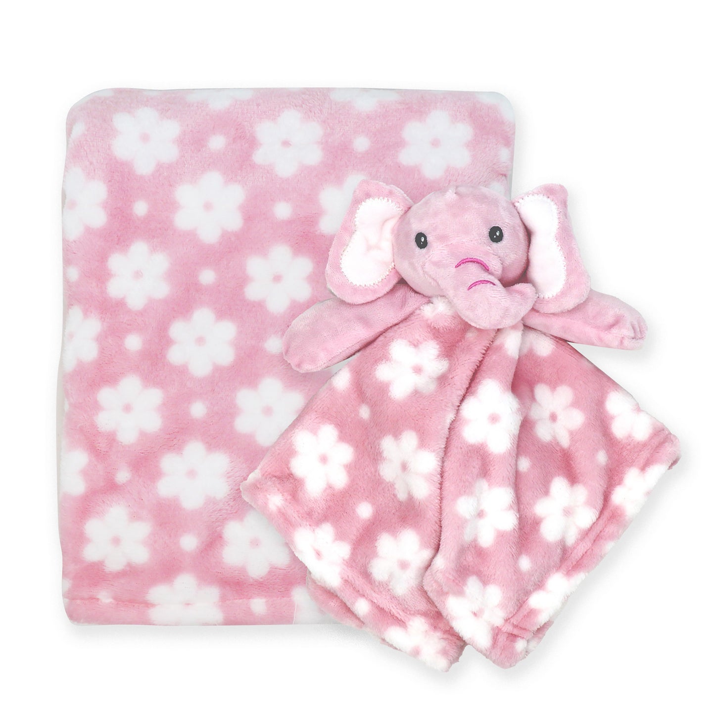 activities by baby mode Baby Boys and Baby Girls Baby Blanket with Animal Lovey Nunu Gift Set, Elephant