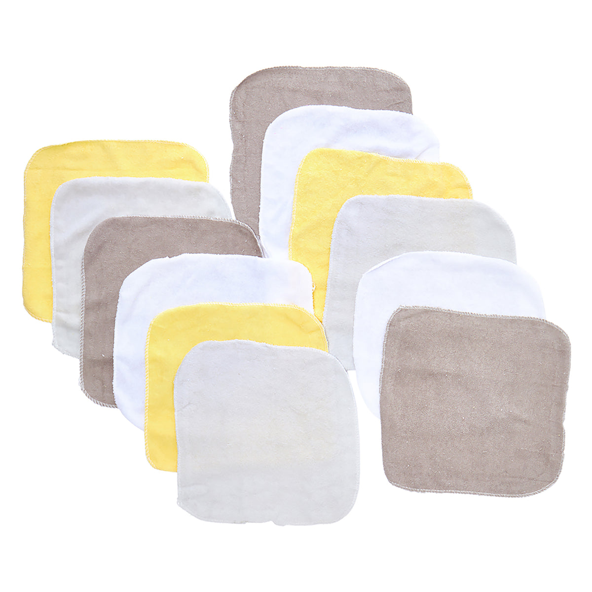 necessities by tendertyme Baby Boys and Girls Lollipop Baby Washcloth Gift Set, Yellow