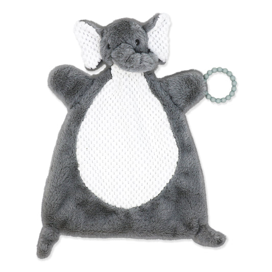 Jesse & Lulu Baby Boys and Baby Girls Flat Plush Activity Toy, Elephant