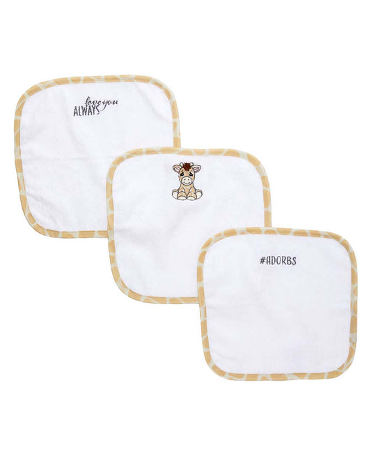 Precious Moments Baby Boys and Baby Girls Precious Moments 3 Piece Baby Washcloths, Giraffe