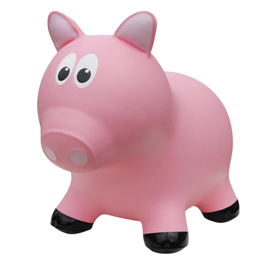 Farm Hoppers Toddler and Kids Inflatable Pig Hopper Toy, Pink