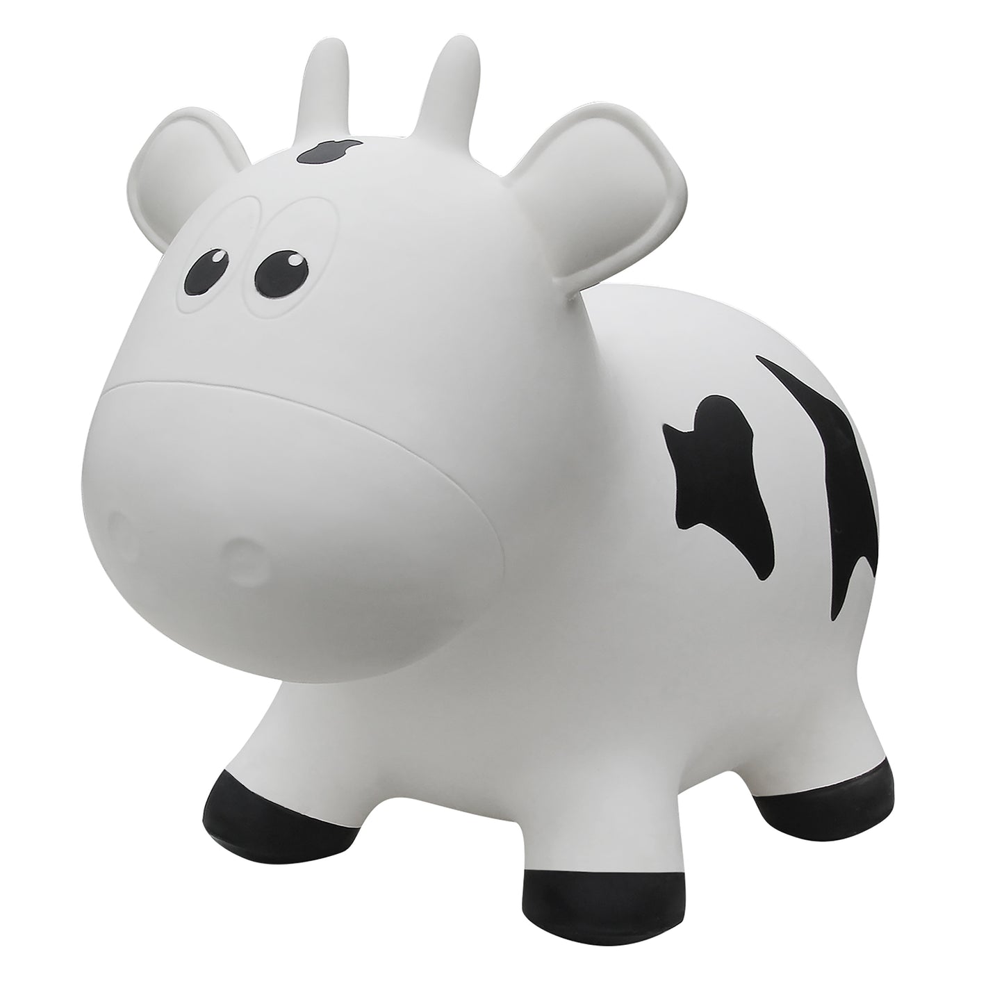 Farm Hoppers Toddler and Kids Inflatable Cow Hopper Toy, White