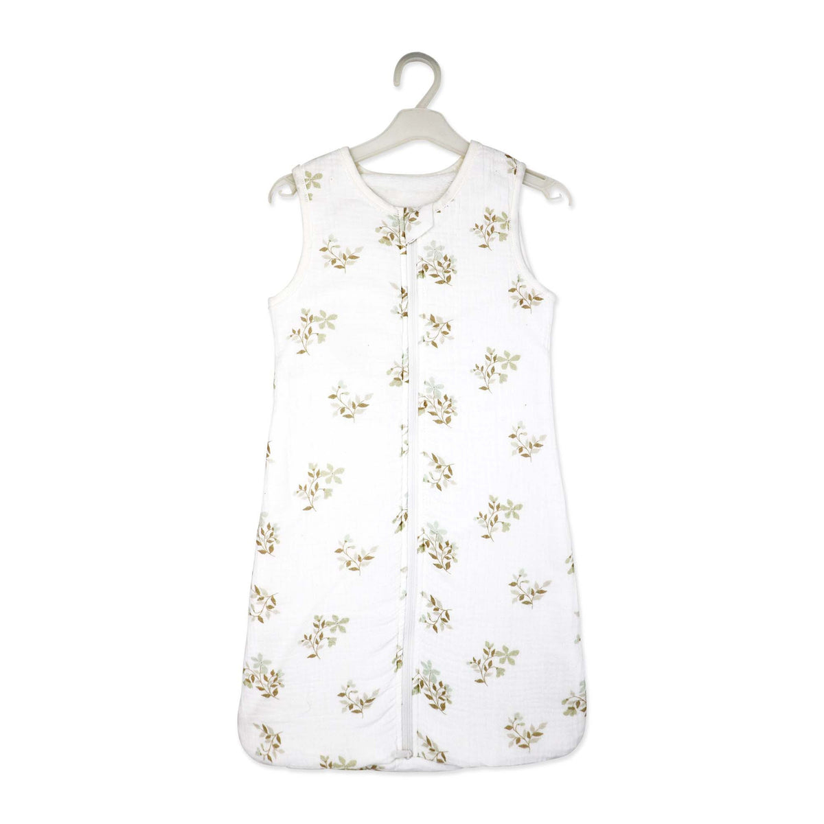 Baby Mode Baby Boys and Baby Girls Muslin Sleep Sack Tan Sprigs, 0-6M