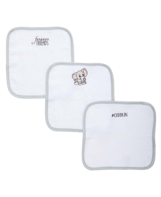 Precious Moments Baby Boys and Baby Girls Precious Moments 3 Piece Baby Washcloths, Elephant