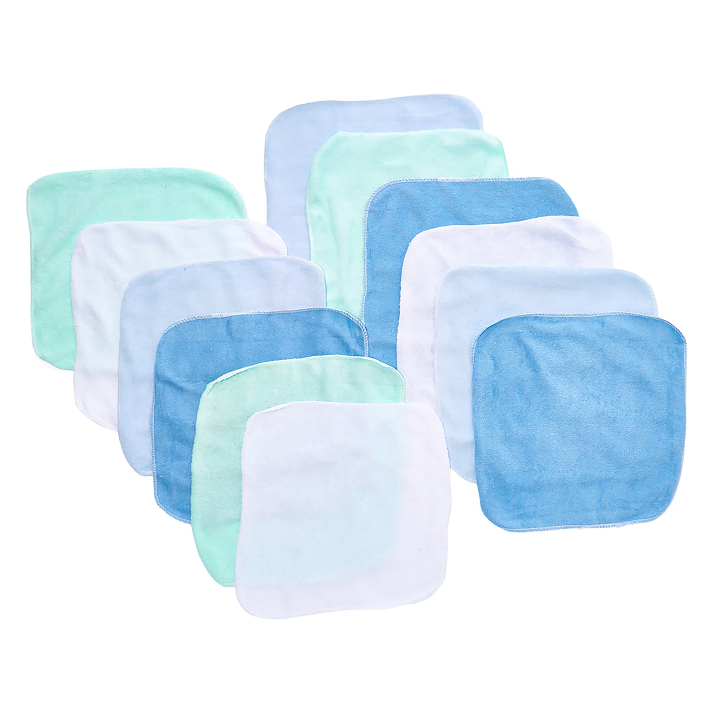 necessities by tendertyme Baby Boys and Girls Lollipop Baby Washcloth Gift Set, Blue