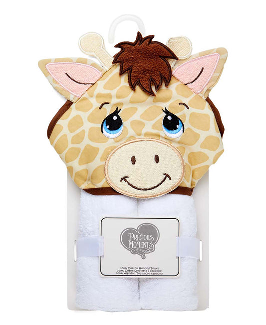 Precious Moments Baby Boy and Baby Girls Precious Moments Hooded Bath Towel, Giraffe