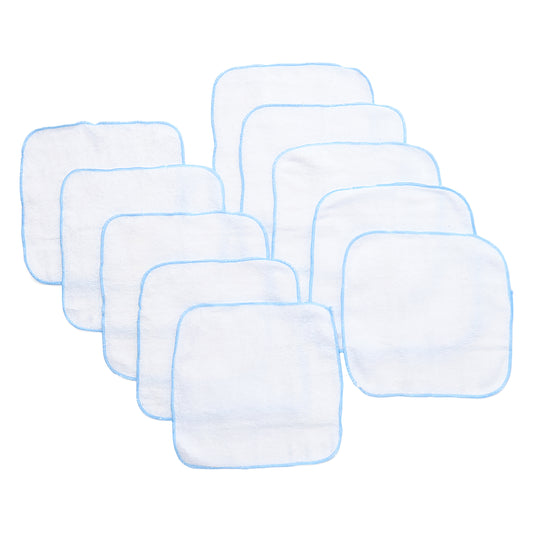 necessities by tendertyme Baby Boys and Girls 10 Pack Terry Baby Washcloths, Blue