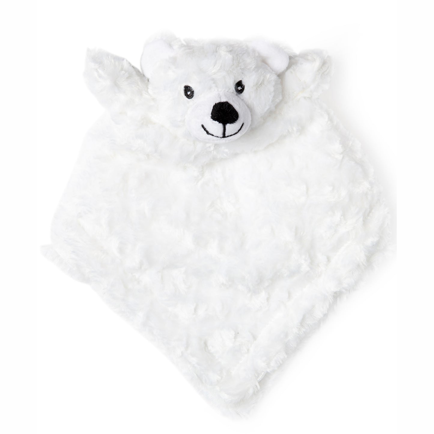 necessities by tendertyme Baby Boys And Baby Girls Curly Plush Lovey Nunu, White