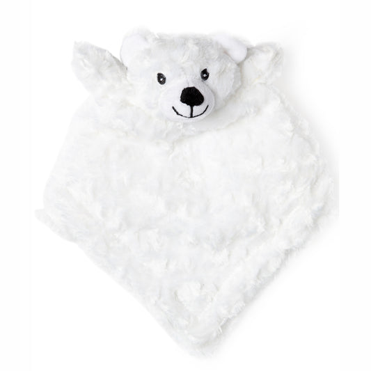 necessities by tendertyme Baby Boys And Baby Girls Curly Plush Lovey Nunu, White