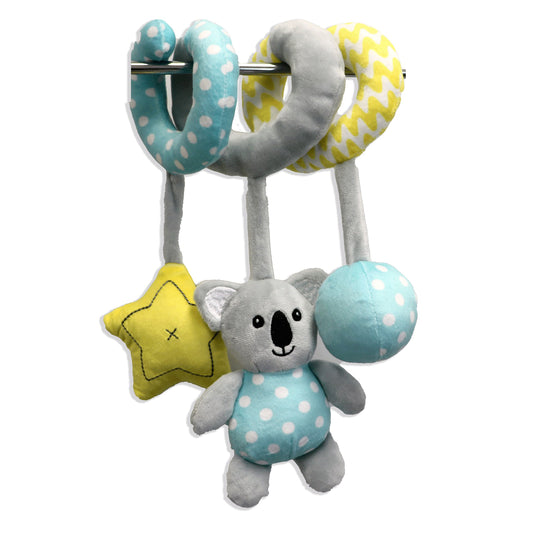 Baby Mode Baby Boys and Baby Girls Spiral Activity Toy, Aqua Koala