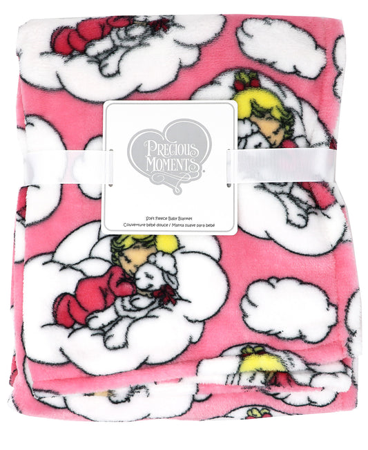 Precious Moments Precious Moments Coral Fleece Baby Blanket, Pink